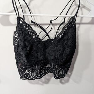 PINK Victoria's Secret Elegant Black Lace Bralette